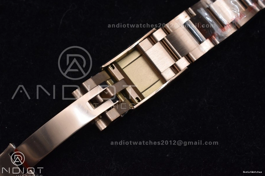 Daytona Best QF 783 126505 RG Edition on Braclet Black V 1:1 Breathable Diamonds RG SH4131 Dial 0816